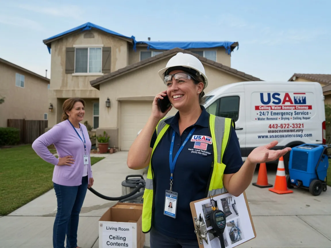 Ceiling Water Damage Restoration Ollie, IA FAQs